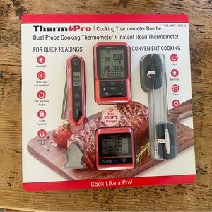Red Cooking Thermometer Bundle